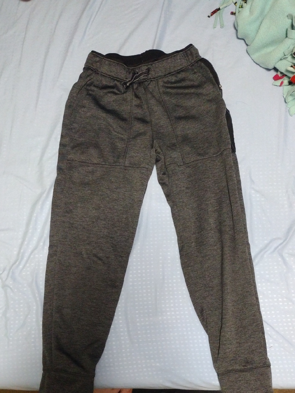 Athletic Works Black Fleece-Lined Waistband Sweatpants